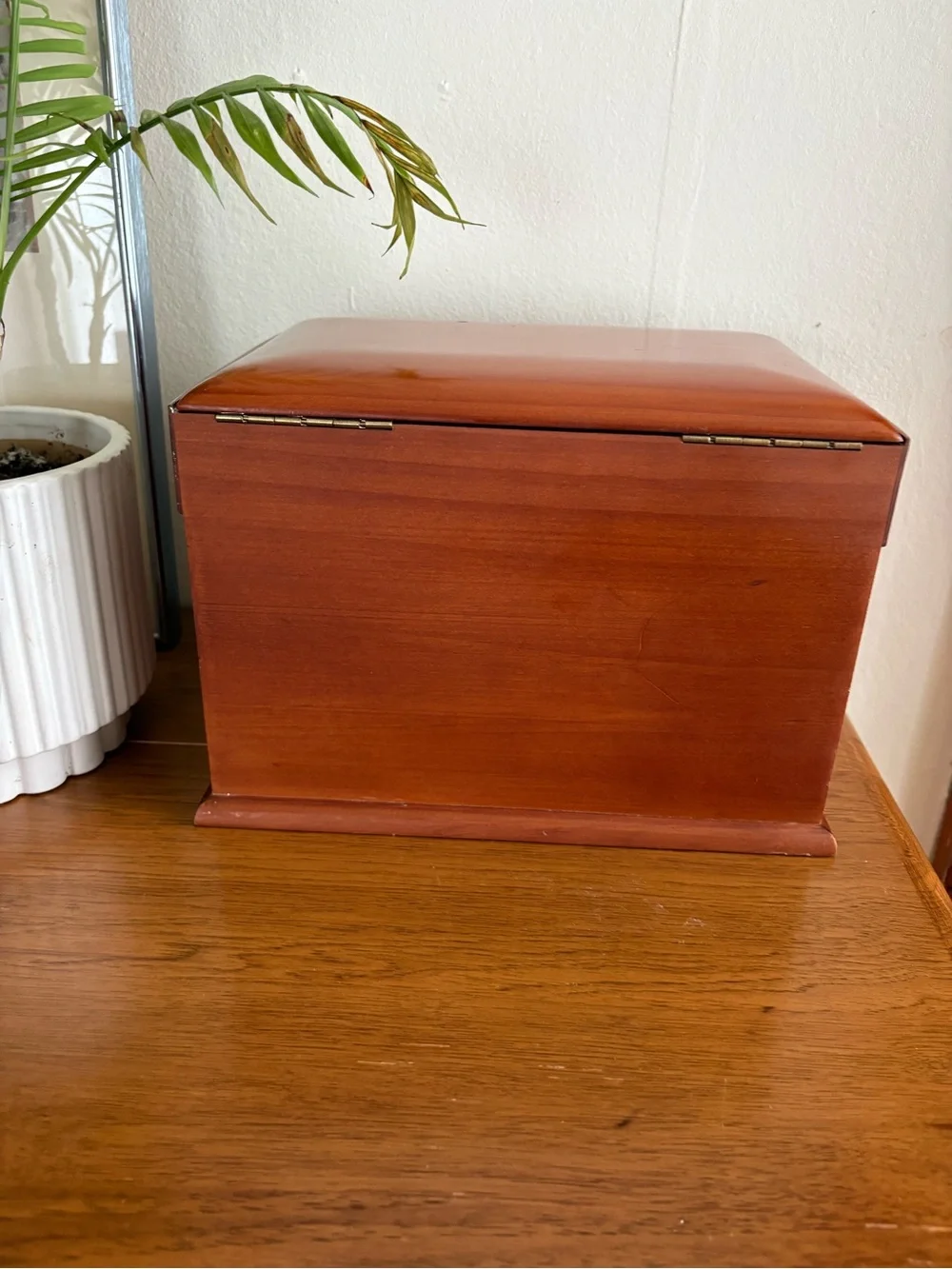 Vintage 4 Drawer Wood Jewelry Box VGUC MCM